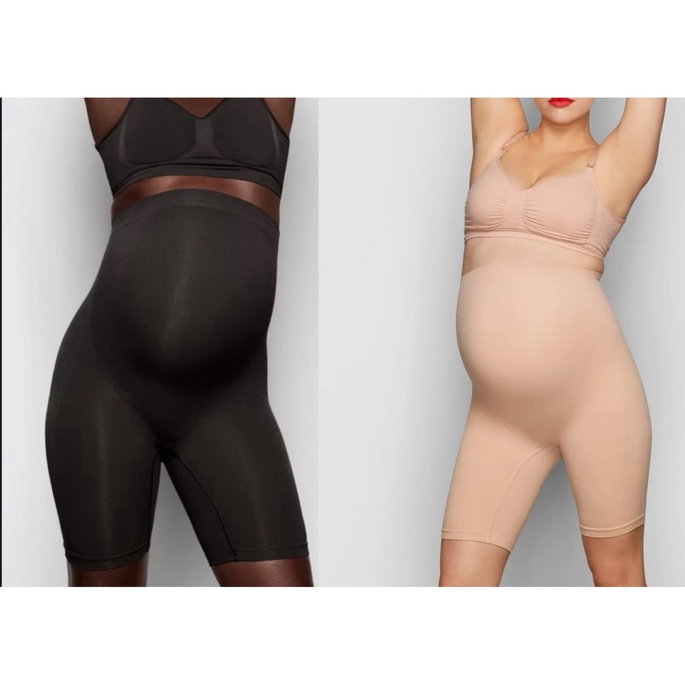 BUNDLE**SKIMS Maternity Sculpting Short Mid Thigh  Size L-XL